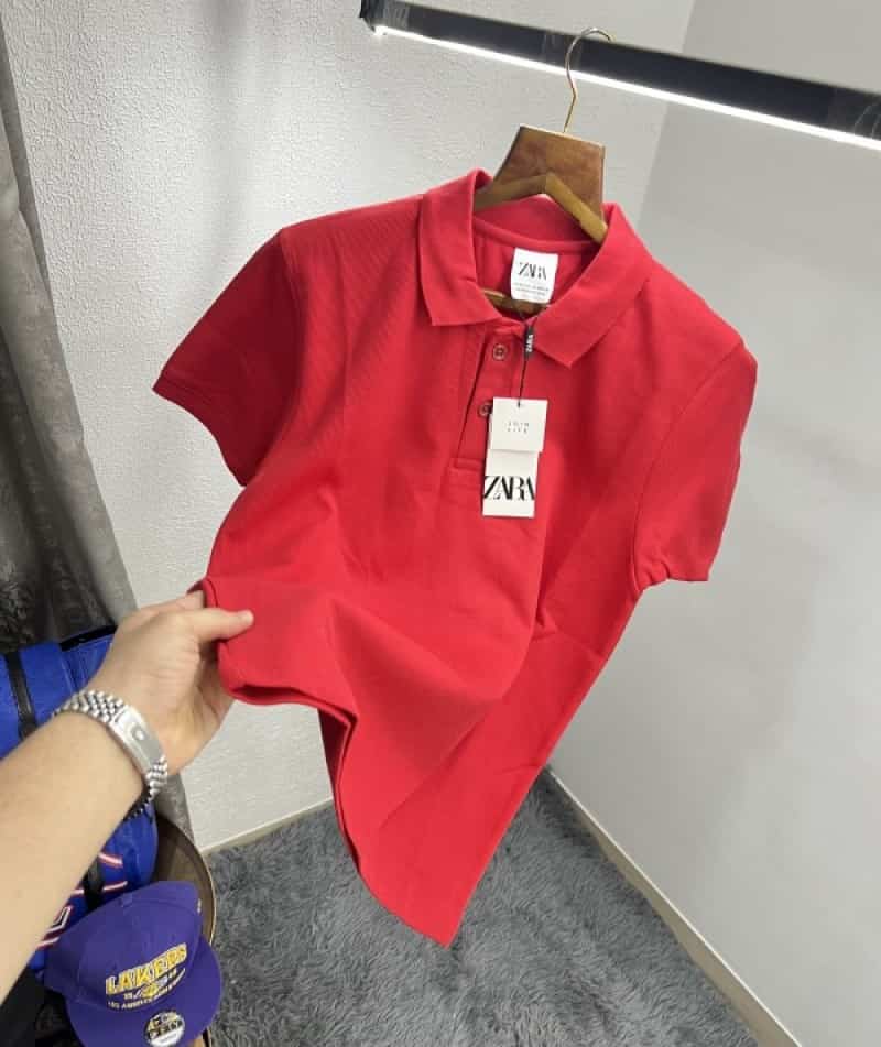Zar_a Red Premium Classic Polo T-Shirt Main image