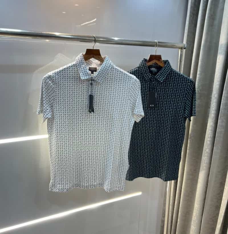 Arman i Exchange Navy All Over Printed Premium Polo T-Shirt