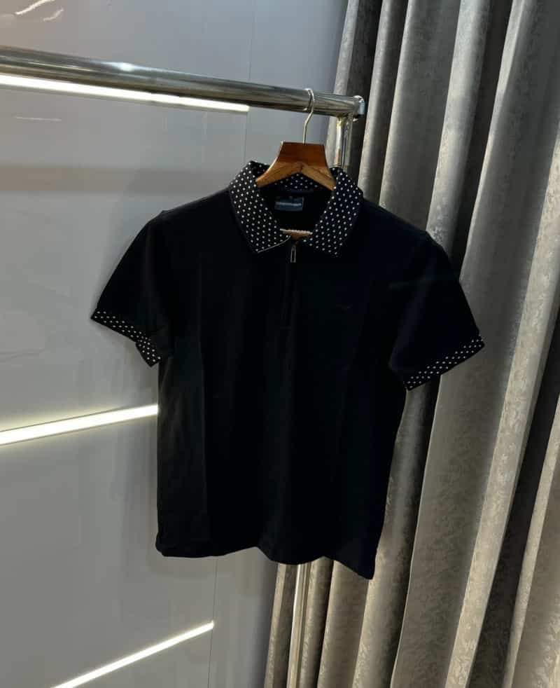 Emporio Arman i Black Designer Premium Polo T-Shirt