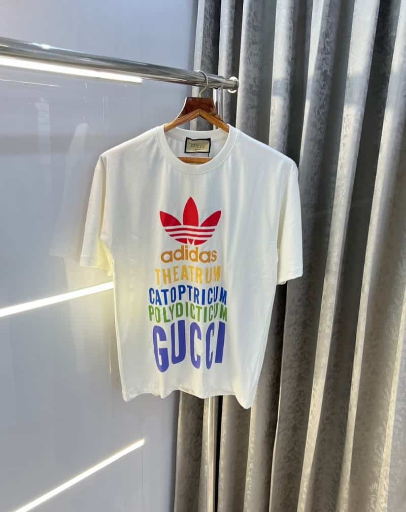 Gucc i White Logo Print Imported Oversized T-Shirt With Premium Box Packing Main image