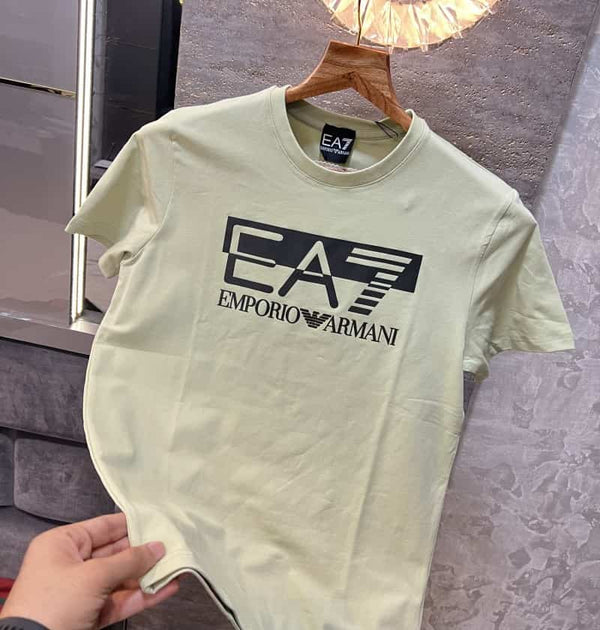 Empori_o arma_ni logo printed pastel green premium t-shirt
