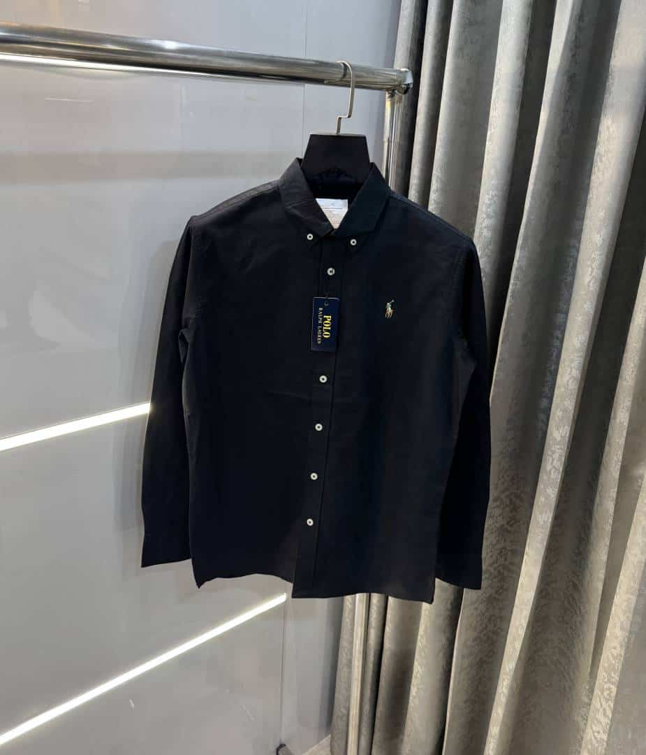 Ralp h lauren Black Premium OXf0-rd Shirt Secondary image
