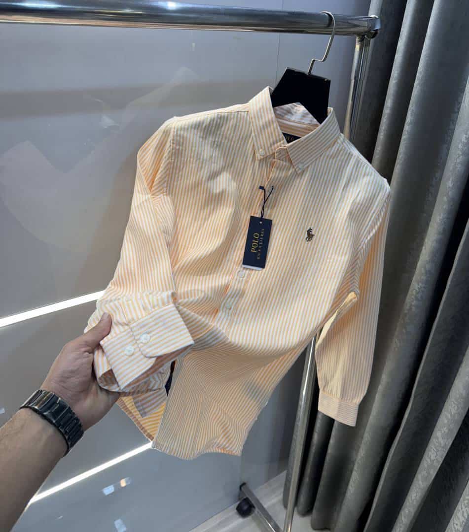Ralph Laure n Orange strips Premium oxford Shirt Main image