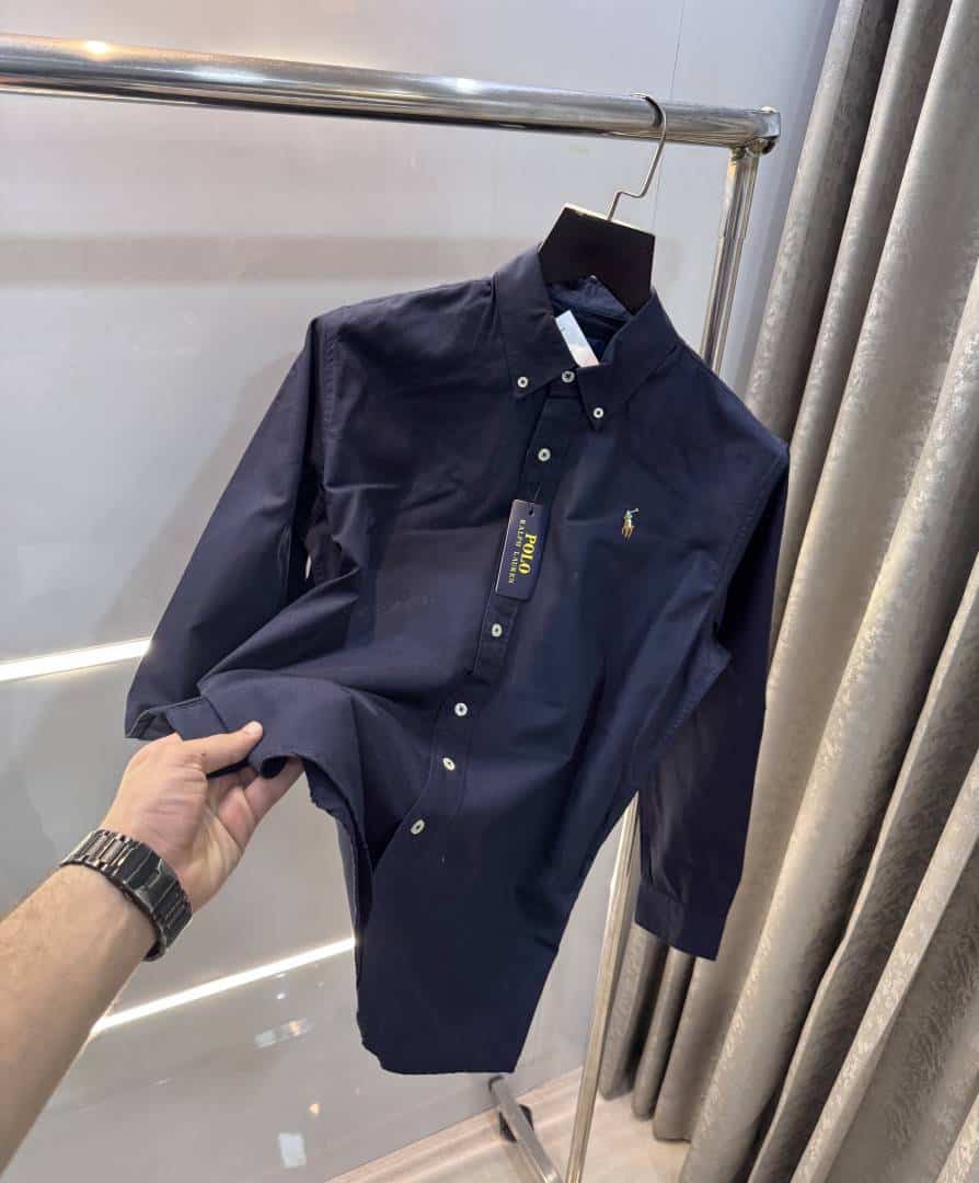 Ralp h lauren Navy Blue Premium Oxford Shirt