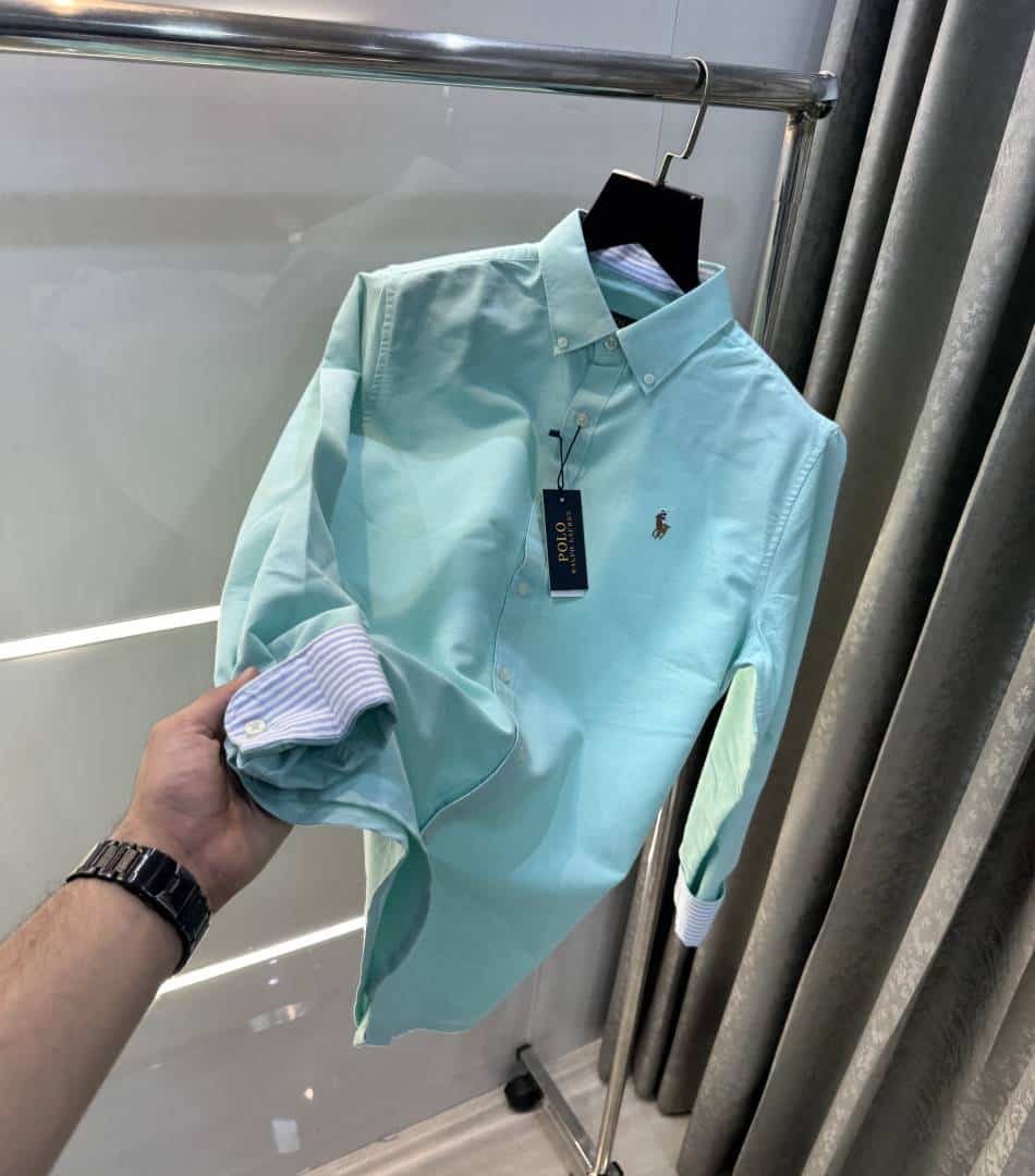RAlPH LAUREN Aqua Green Premium OXfo·Rd Shirt Main image