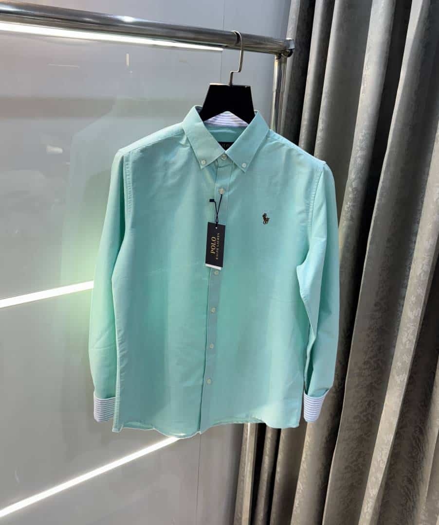 RAlPH LAUREN Aqua Green Premium OXfo·Rd Shirt Secondary image