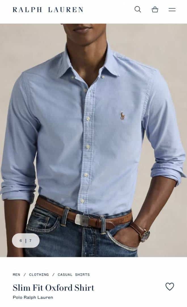 Ralph Laure n Sky Blue Premium oxford Shirt
