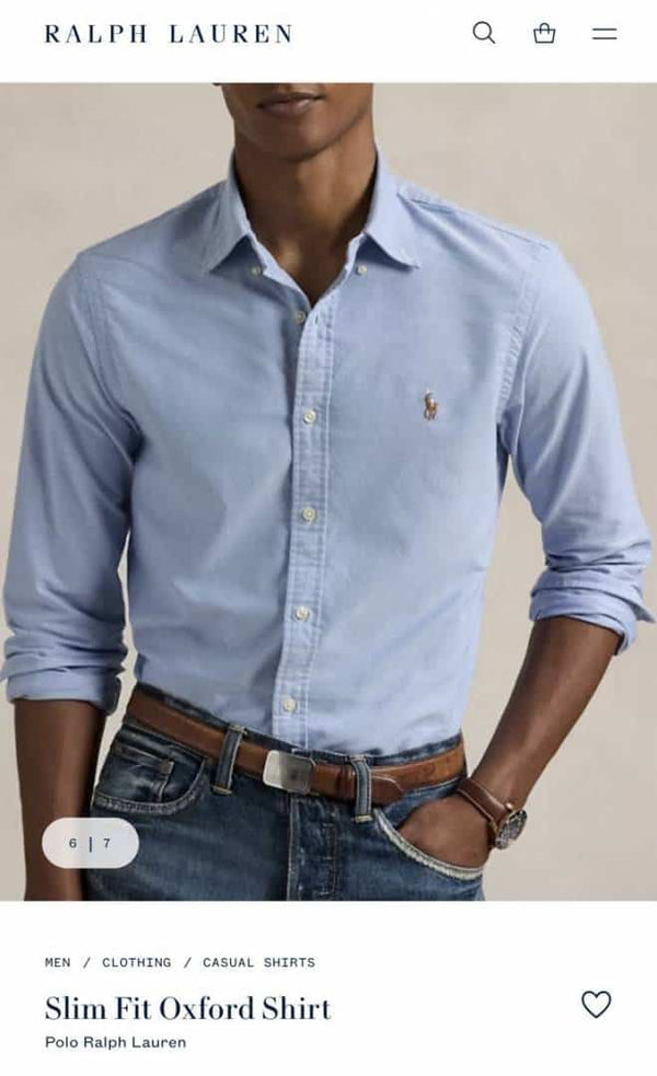 Ralph Laure n Sky Blue Premium oxford Shirt
