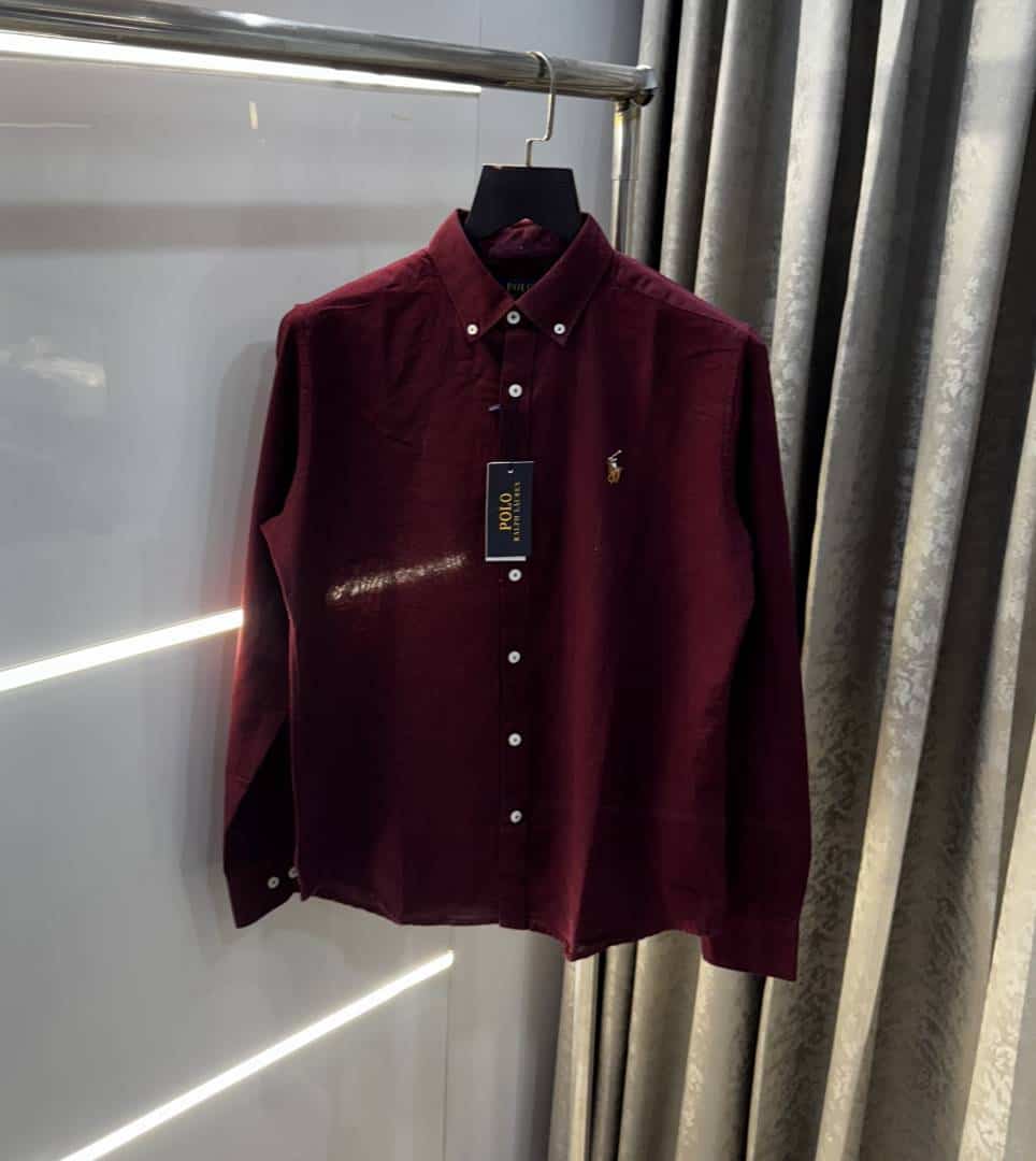 Ralph Laure n Cotton Linen Wine Premium Shirt Secondary image
