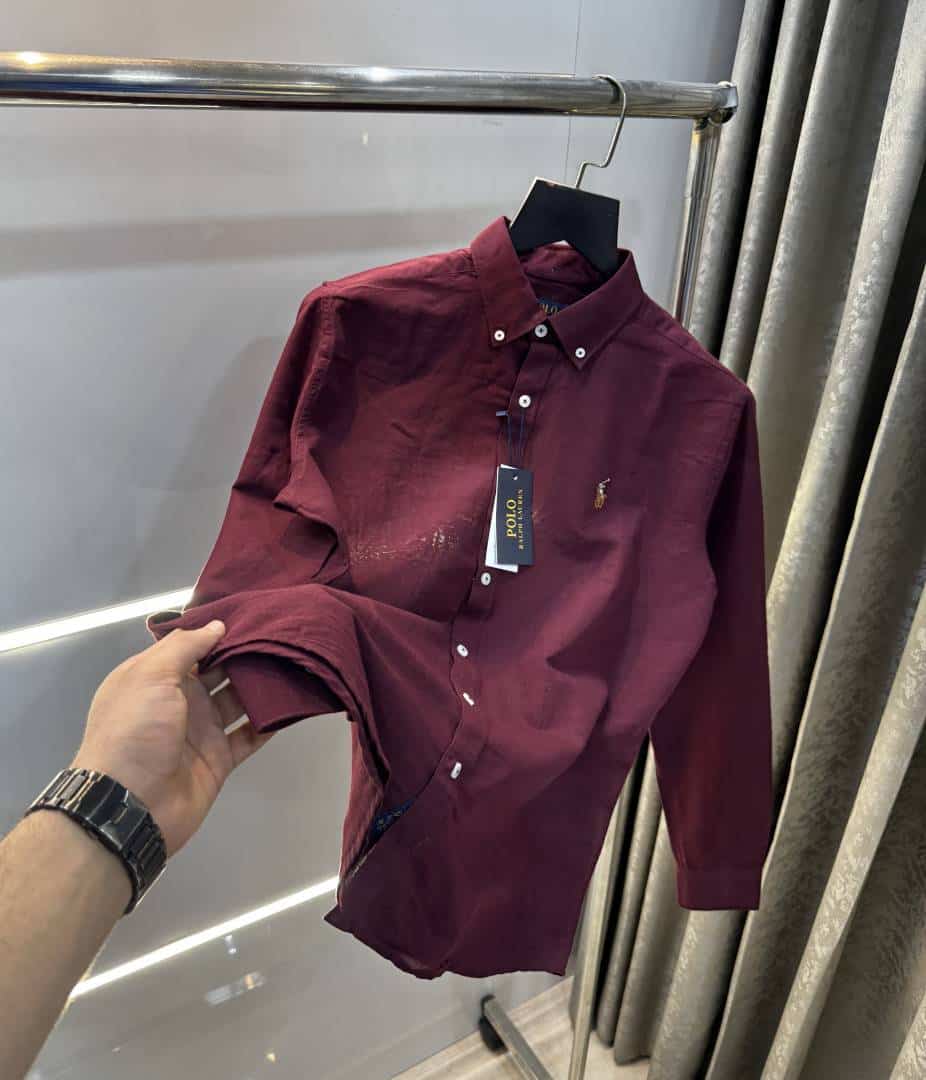 Ralph Laure n Cotton Linen Wine Premium Shirt Main image
