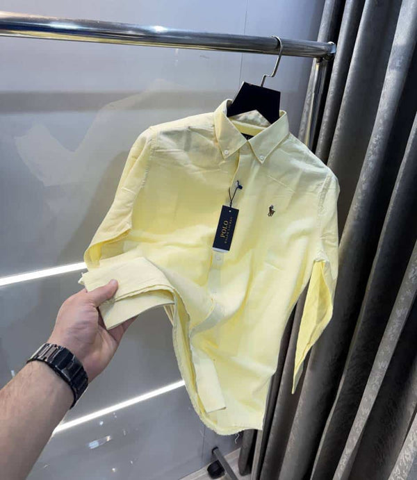 Ralph Laure n Cotton Linen Lemon Premium Shirt
