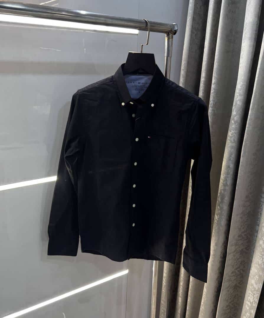 Tomm y Hilfiger Black Classic Premium Shirt