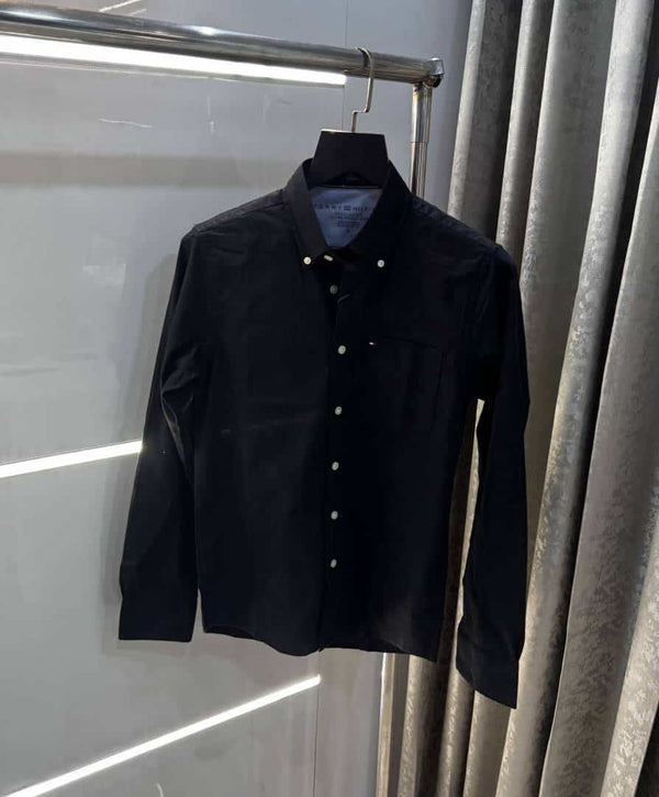 Tomm y Hilfiger Black Classic Premium Shirt