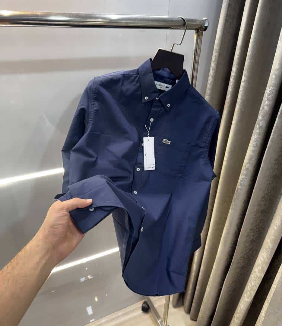 Lacost e Navy Blue Embroidery Logo Premium Shirt Secondary image