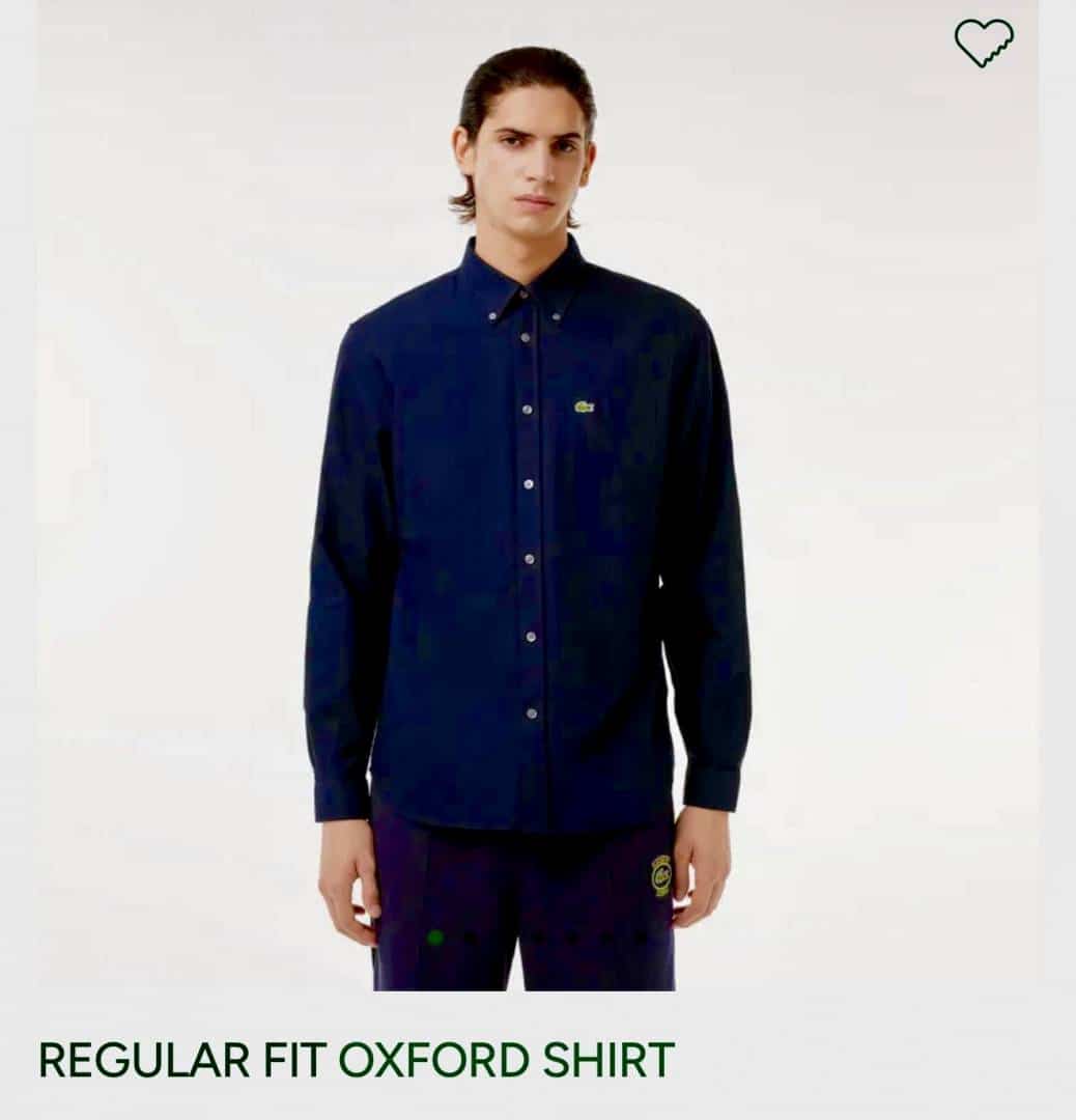 Lacost e Navy Blue Embroidery Logo Premium Shirt Main image