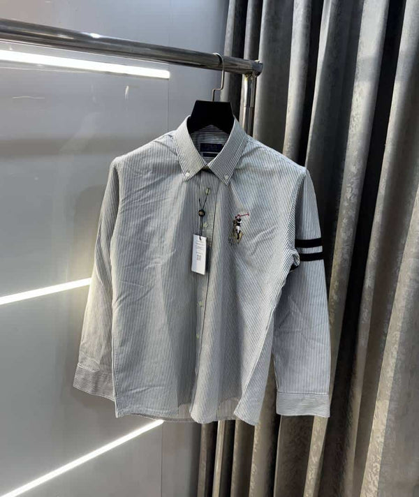 Ralph Laure n Grey strips Premium Shirt