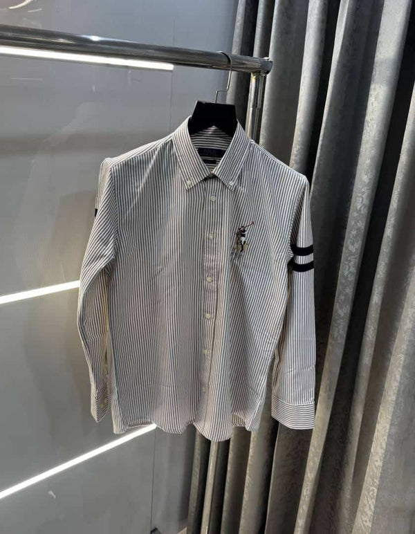 Ralph Laure n Brown strips Premium Shirt