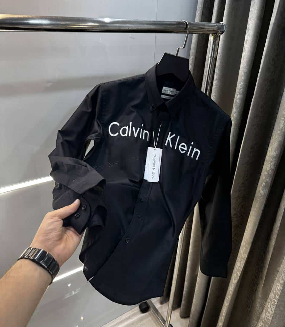 Calvi n klein Black Embroidery Logo Premium Shirt Main image