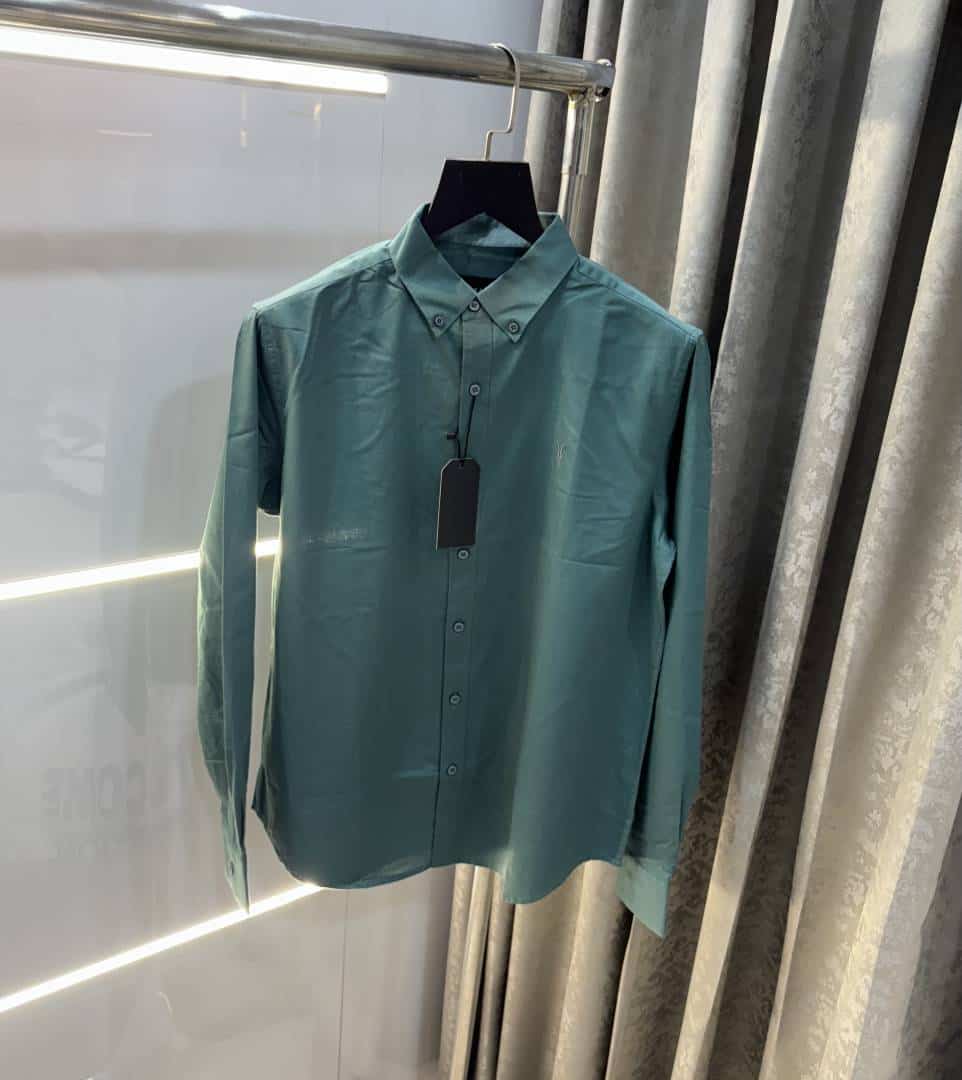 All saints English Green Embroidery Logo Classic Shirt Secondary image