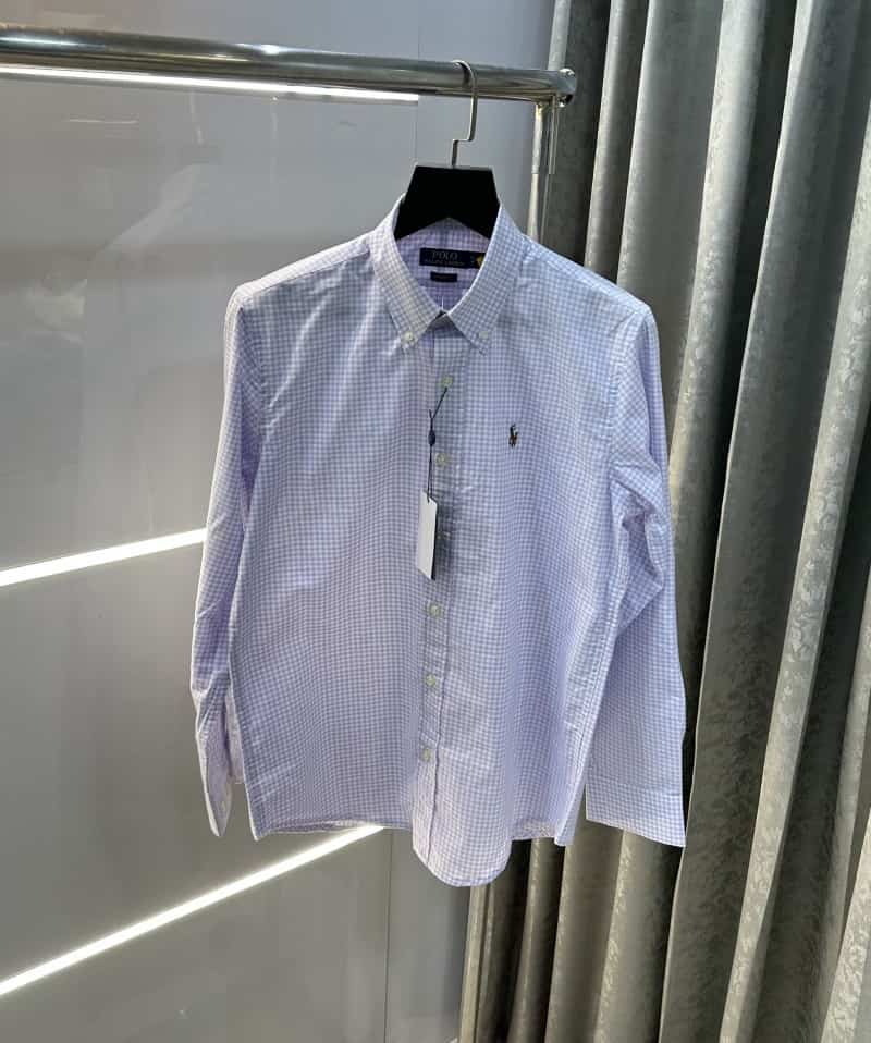 Ralp h lauren Purple Checks Premium Shirt Main image