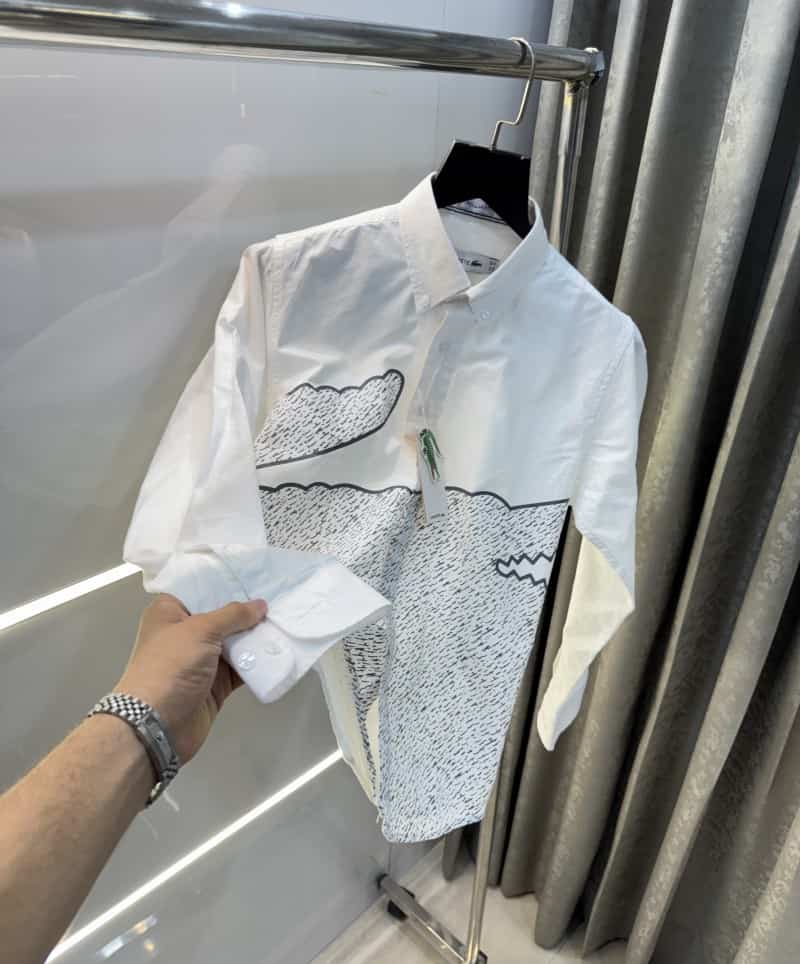 Lacost e White Logo Print Premium Shirt Secondary image