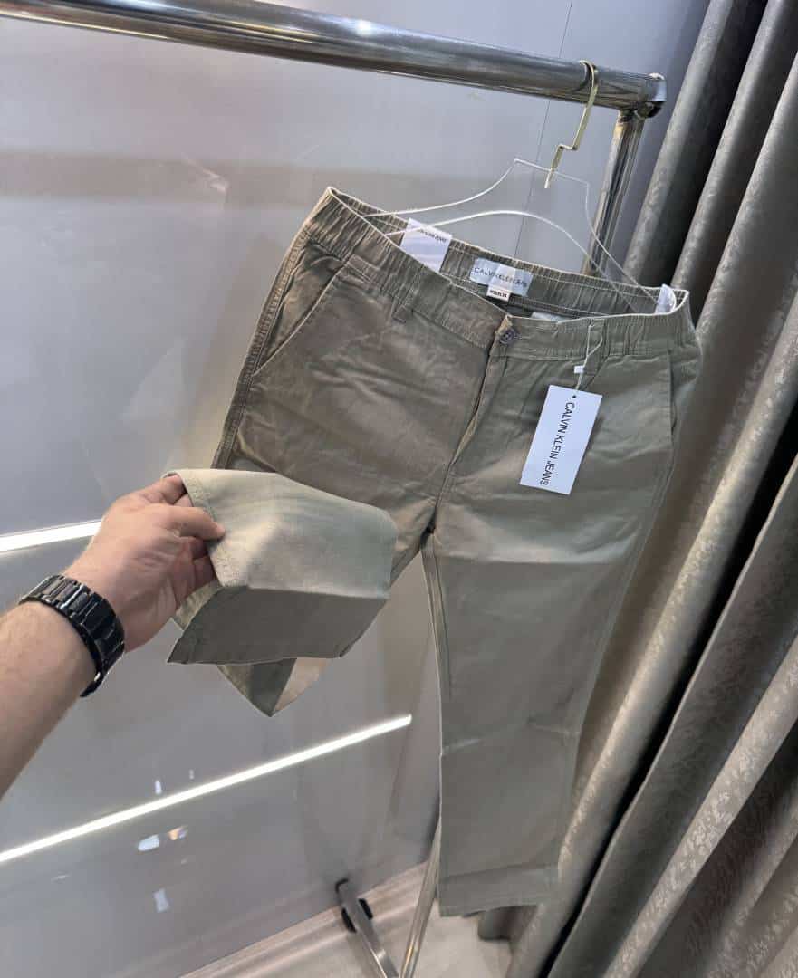 Calvi n klein Beige Premium Classic Linen Trouser Secondary image