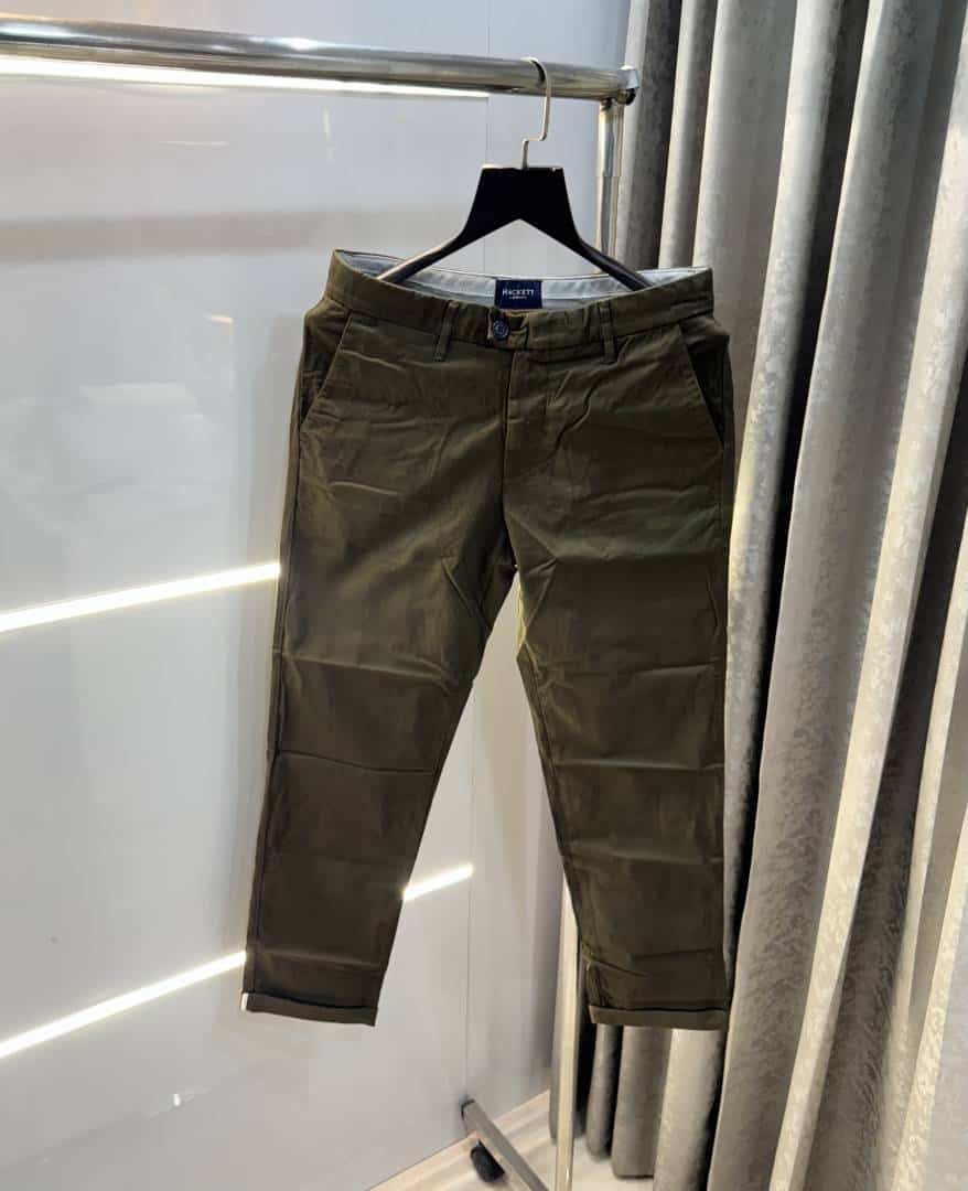 Hacket London dark brown Premium Classic Cotton Trouser Main image