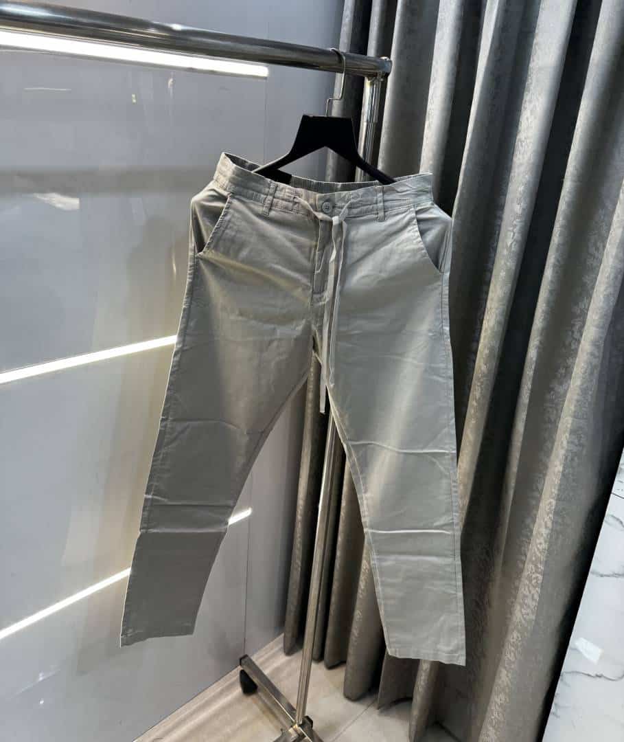 Rare Rabbit Light Grey Premium Classic Cotton Trouser Main image