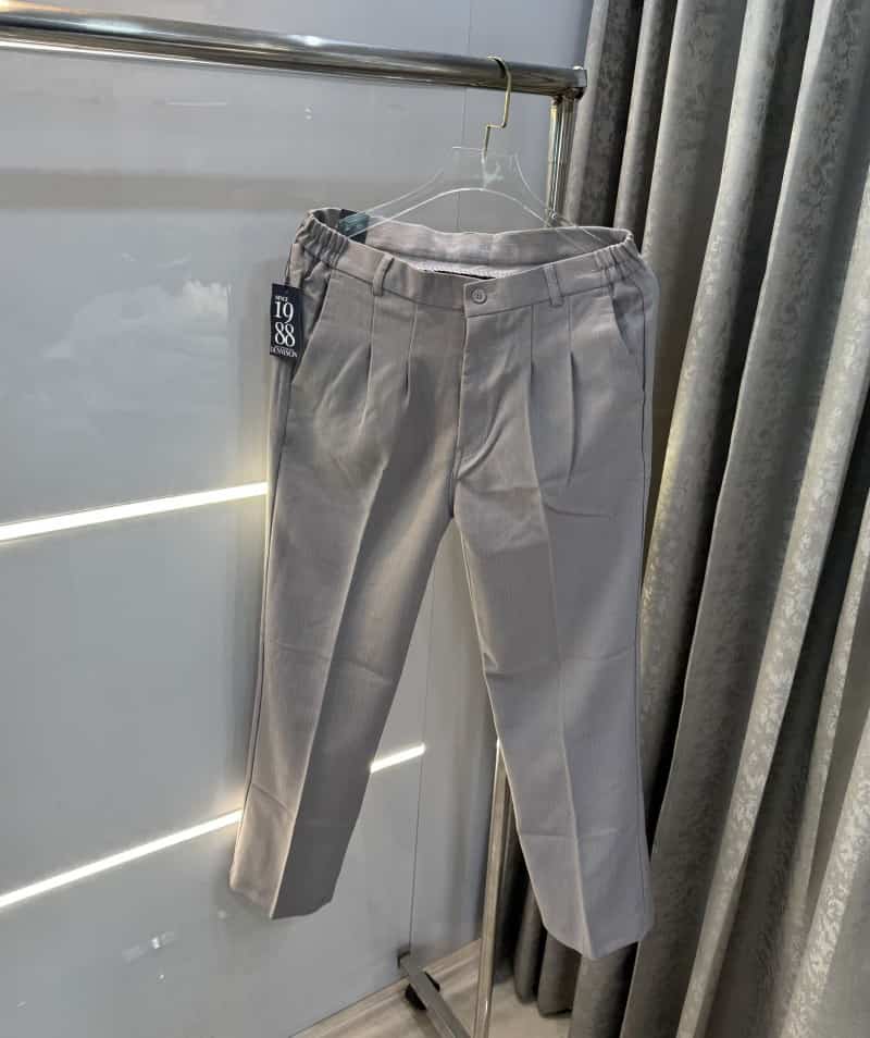 Denniso n Light Grey Fle-x.jWaist Premium Korean Trouser Secondary image