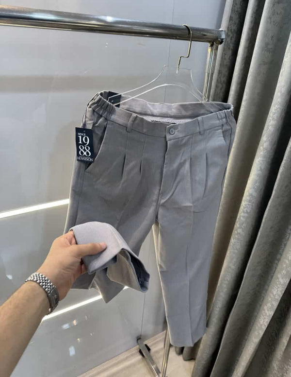 Denniso n Light Grey Fle-x.jWaist Premium Korean Trouser