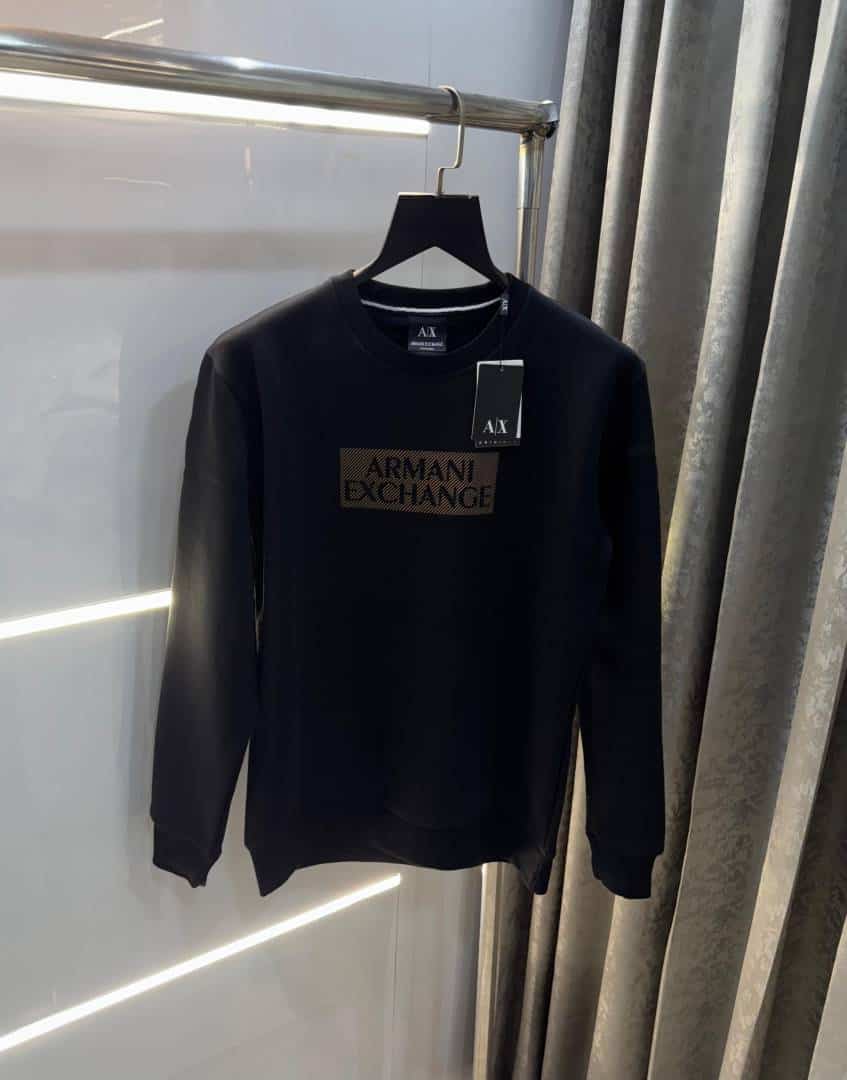 Arman i Exchange Black Logo Print Premium Sweatshirt Secondary image
