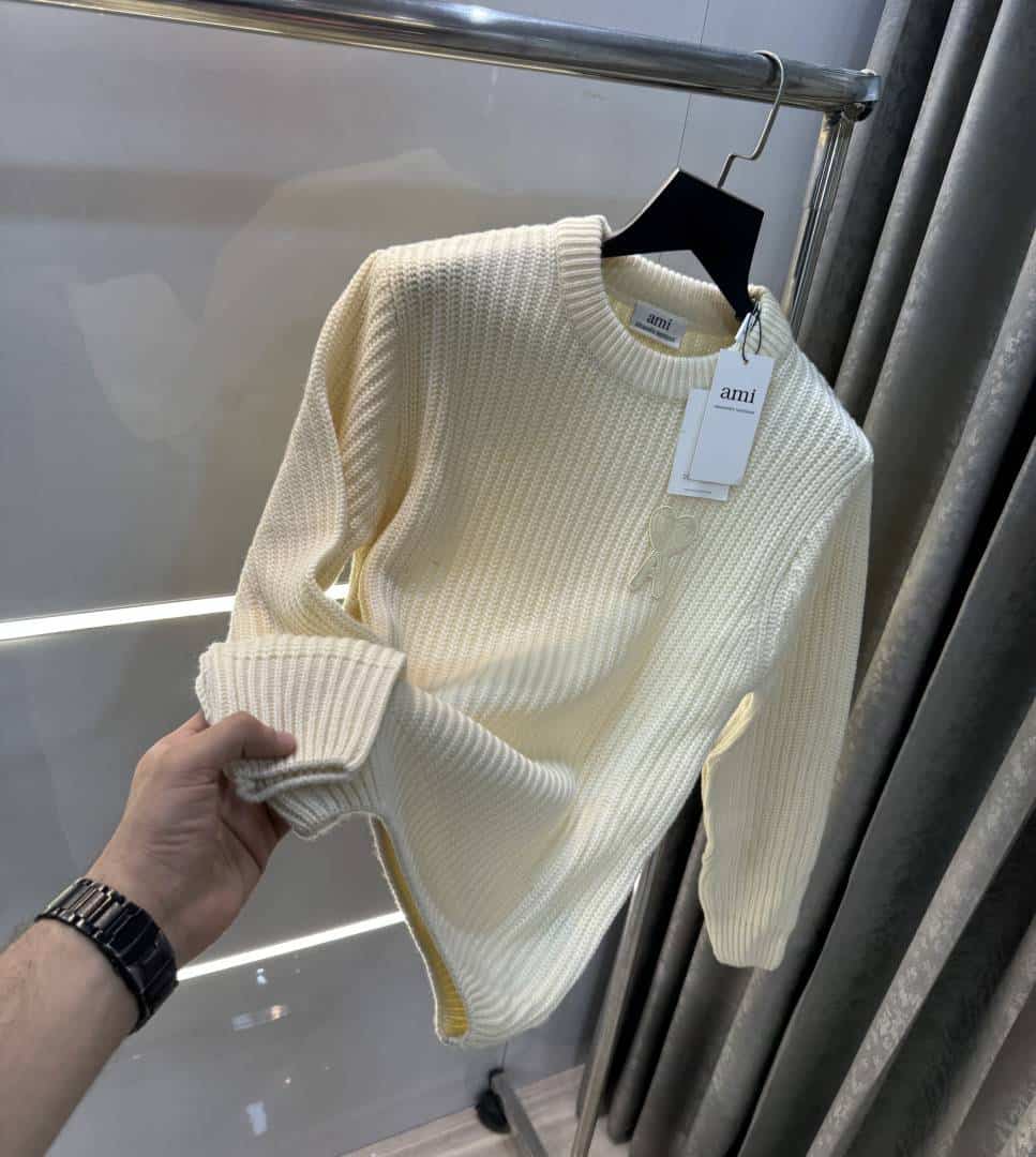 Am i Paris Cream Knitted Ultimate Imported Pull Over Main image