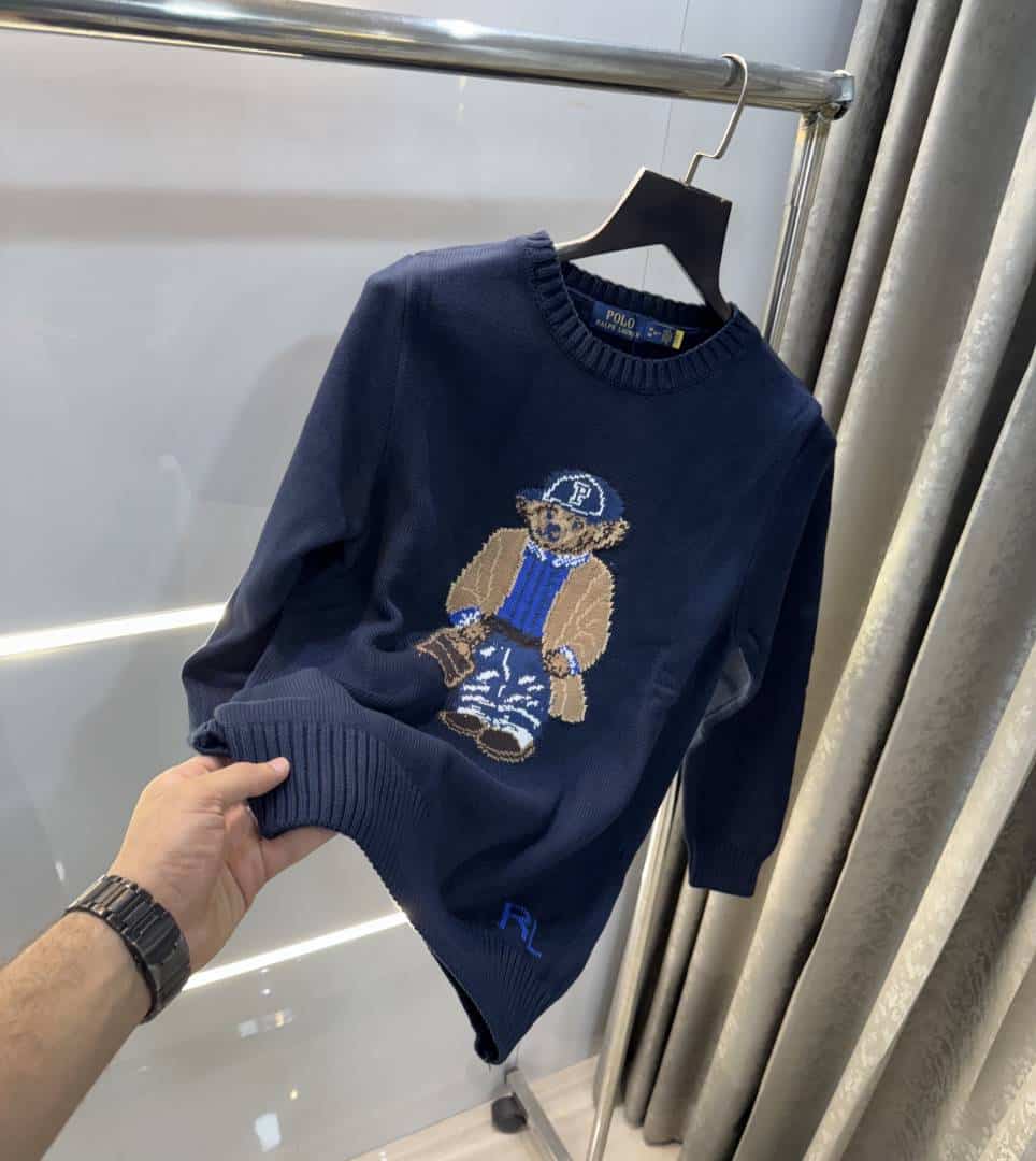 Ralph Lauren Navy Blue Knitted Premium Pull Over Main image
