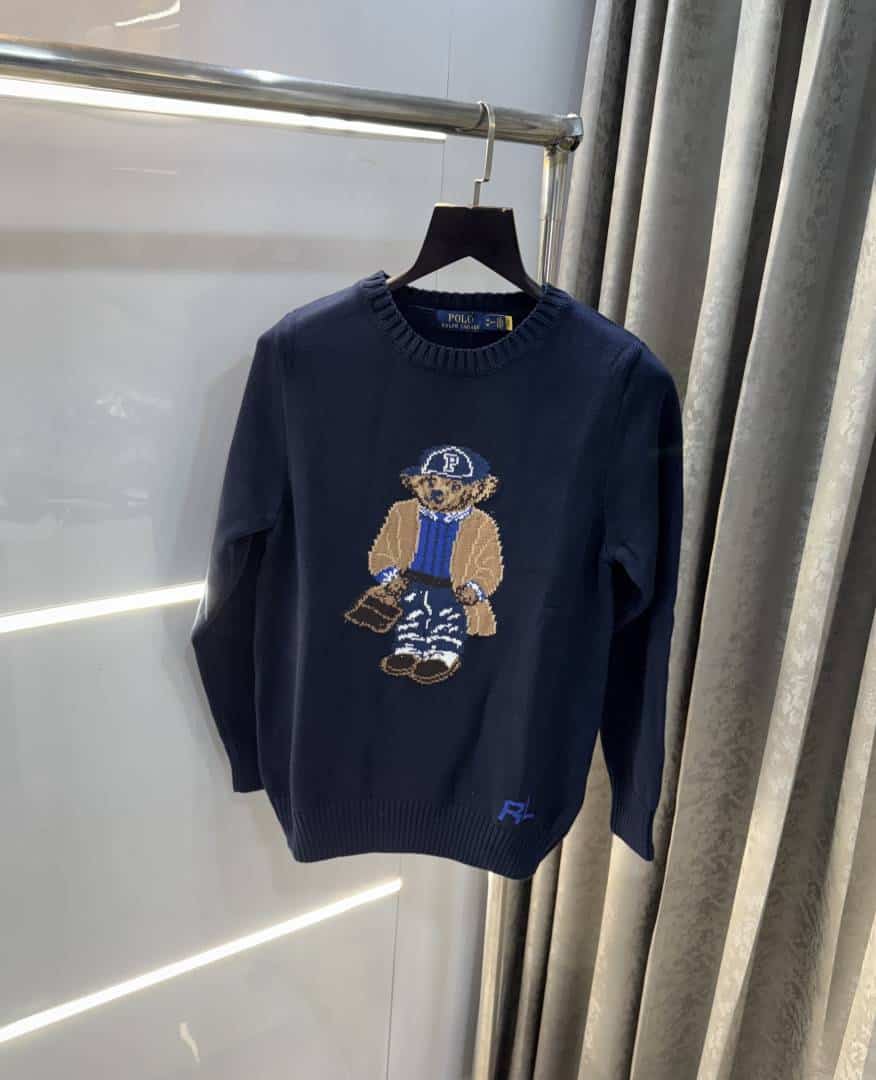 Ralph Lauren Navy Blue Knitted Premium Pull Over Secondary image