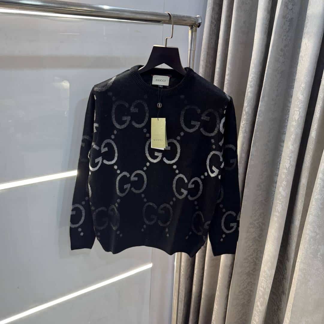 Gucc i Black Monogram Knitted Imported Pull Over Secondary image