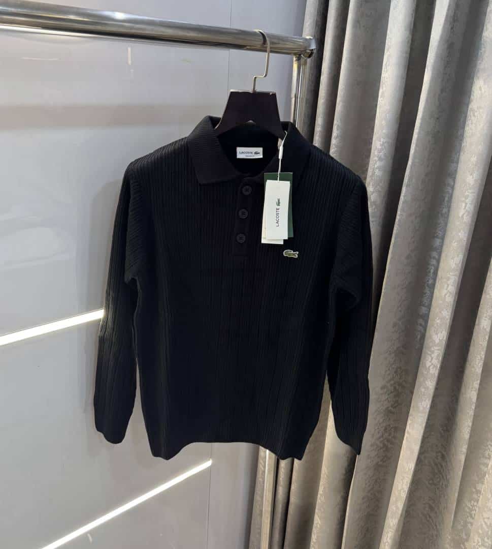 Lacost e Black Embroidery Logo Knitted Classic Pull Over Secondary image