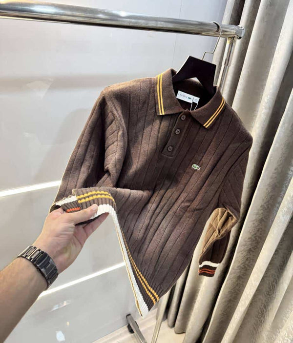 Lacost e Brown Imported Knitted Pull Over