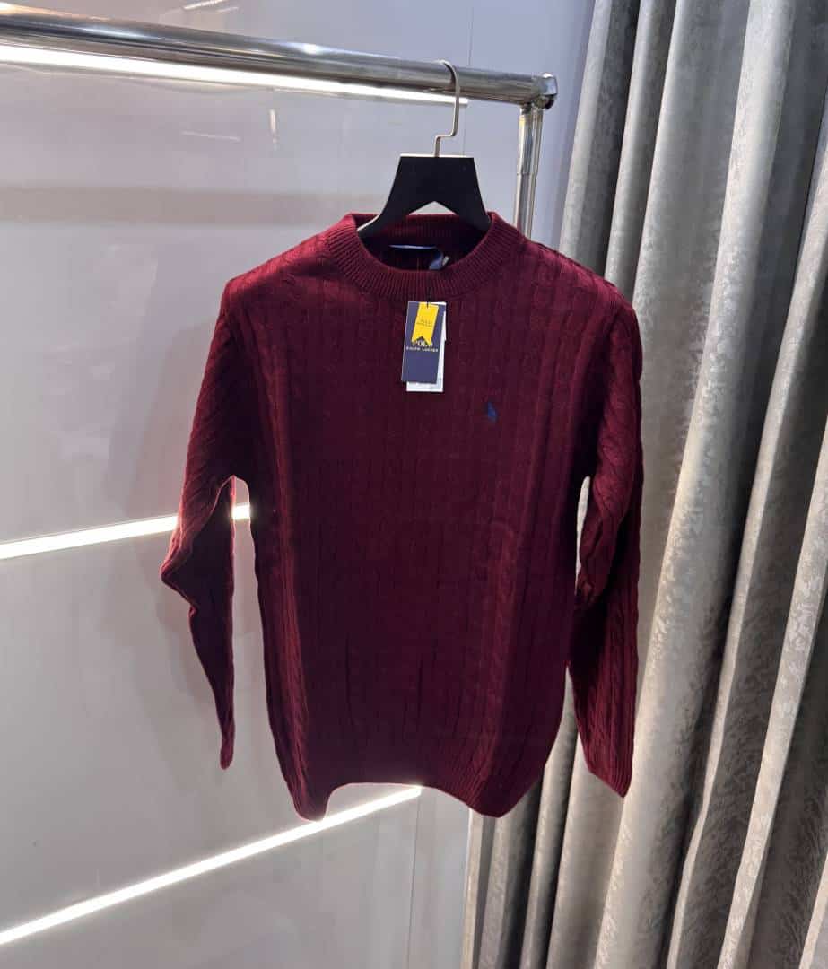 Ralp h Lauren Maroon Knitted Classic Pull Over Secondary image