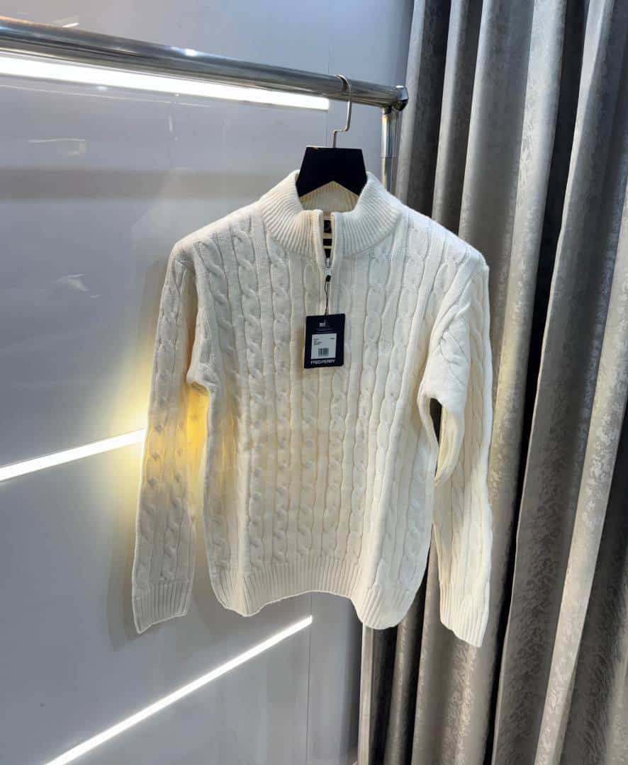 Fredperry Cream Knitted Premium Pull Over Secondary image