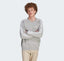 Adida s Grey Embroidery Logo Imported Sweatshirt