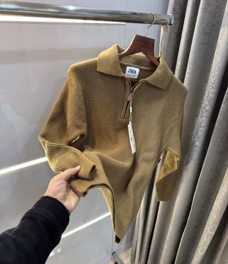 Zar a Beige Premium Classic Pull Over Main image
