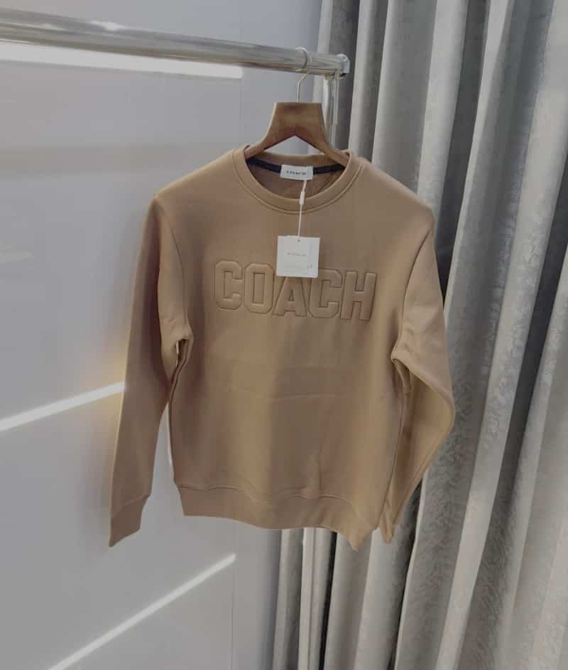 Coac h Brown embosse d Logo Imported Sweatshirt Secondary image