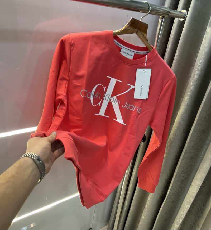 Calvi n Klein Milange Logo Print Premium Pull Over Secondary image