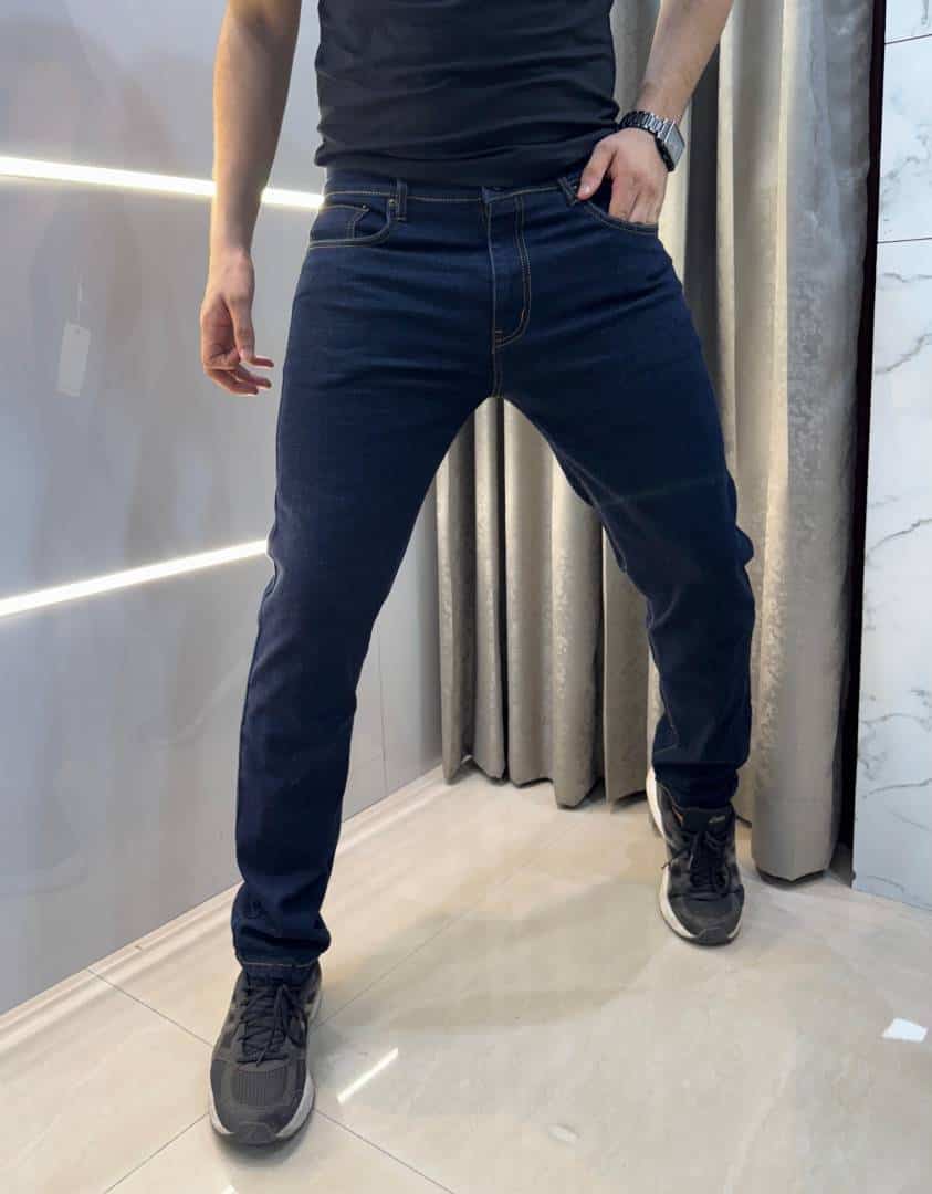 Lacost e Navy Blue raw Imported Hyperflex.. Denim