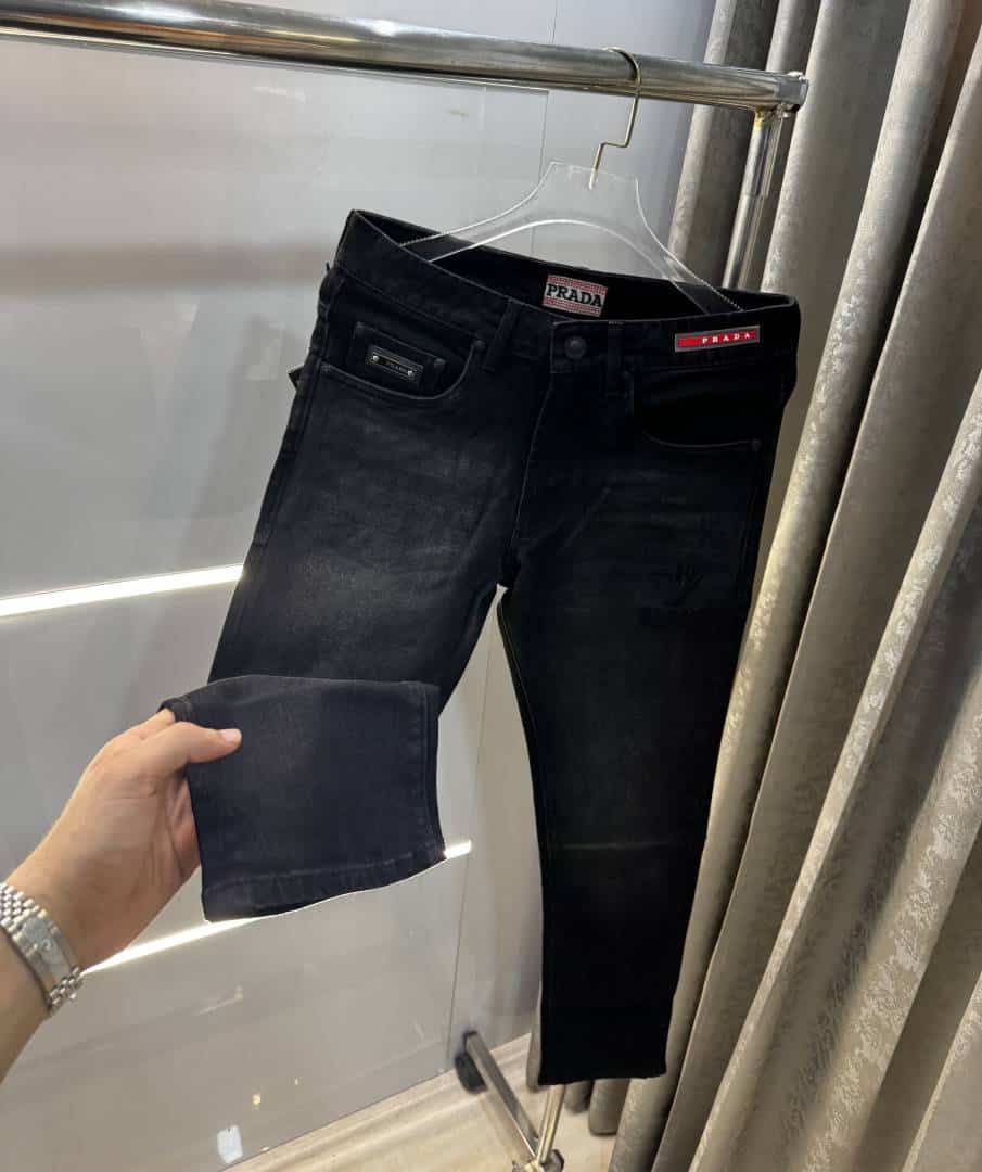 Prad a Milano Carbon Black Pocket Logo Imported Hyperflex Turkey Denim Secondary image
