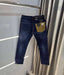 Dolce&Gabbana Dark Blue Pocket Embroidery Imported Denim