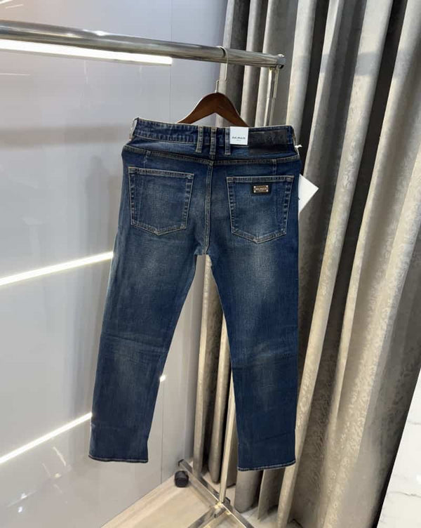 Balmai n Paris Greenish Pocket Logo Imported Denim