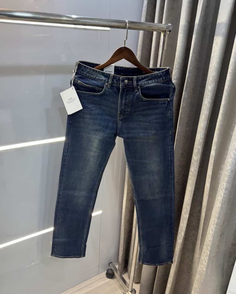 Balmai n Paris Greenish Pocket Logo Imported Denim Secondary image