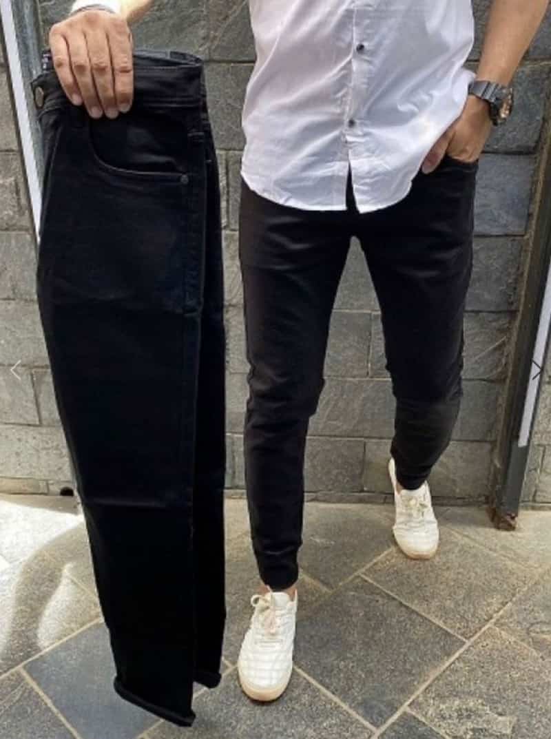 Arman i Jet Black Imported Premium Hyperflex Denim Main image