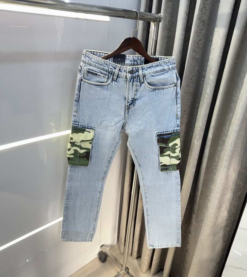 Dolce&Gabbana Sky Blue PocketLook Imported Denim Main image